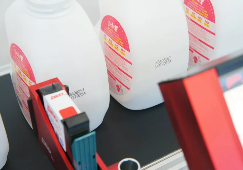 Druck auf Plastik
